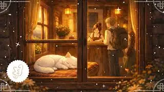 Cat by The Warm Counter Window - Fantasy / Cafe / Medieval Inn BGM / Relaxing Music
