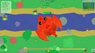 King Dragon: Halloween Queen Flame!  EPIC battle and fiery death.  Mope.io