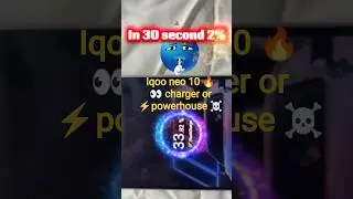 iQOO neo 10 120 watts fast charging test in 1 minute🔥☠️ #iqoo #shorts #youtube #highlights #fast