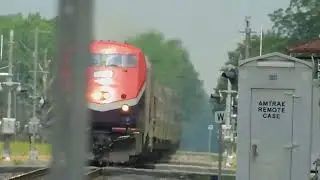 Amtrak P040 Chicago bound with the Mark B. Kenny unit leading