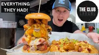 THIS BURGER CHALLENGE HAD EVERYTHING FROM THE KITCHEN ON IT