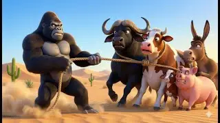 Oh No! Gorilla Robbed the Farm 😱 | Funny Monkey Rescue Story