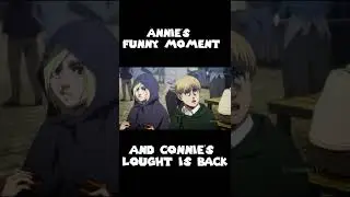 Annie's Funny Face Makes Connie Lought #shorts #attackontitan #annie #connie #funny