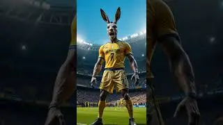 RONALDO X DONKEY FUSION #skills #football #ronaldo #fusion #ai #shorts #donkey