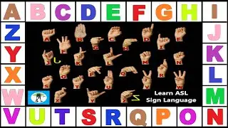 Kids Sign Language Classroom - Slow ASL Finger Spelling 3-Letters