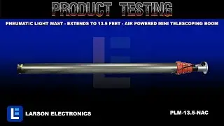 Pneumatic Light Mast - Extends to 13.5 Feet - Air Powered Mini Telescoping Boom