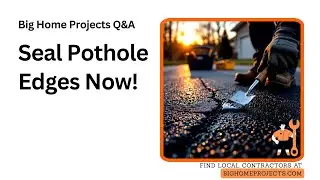 Driveway Edge Sealant Technique for Lasting Pothole Patches