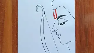 Ram Ji Ki Drawing / Shree Ram Drawing / Simple Drawing For Beginners / Chitra / Ram Drawing Easy