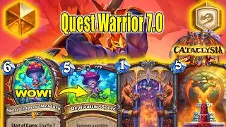 NEW Buffed Quest Control Warrior 7.0 Deck To Play Now At Across the Timeways Min-Set | Hearthstone