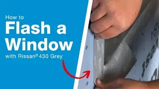 Window Flashing Made Easy | Airtight & Watertight Installation with SIGA Rissan 430 Grey