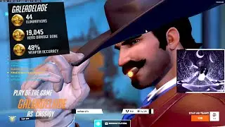 GALE ASHE AND CASSIDY - 44 ELIMS! POTG! [ OVERWATCH 2 TOP 500 ]