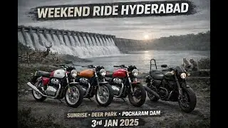 Weekend Ride from Hyderabad | Deer Park to Pocharam Dam | Cinematic Motorcycle Film