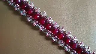 Браслетик из бисера и бусин. МК. Easy bracelet. DIY