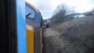 On board footage Direct Rail Services 37401 departs Corkickle