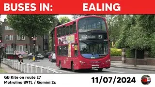 London buses in Ealing 11/07/2024