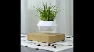 Magnetic Air Levitating 360&deg; Rotating Plant Flower Pot