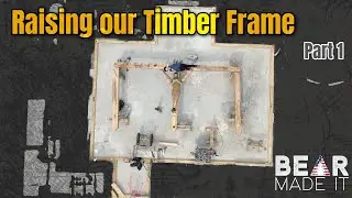 Raising our Timber Frame, Part 1: Installing Sill Timbers and Test Fitting the King Structure