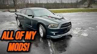 ALL OF MY MODIFICATIONS ON MY 2014 DODGE CHARGER R/T MAX AWD! (MUST WATCH!)