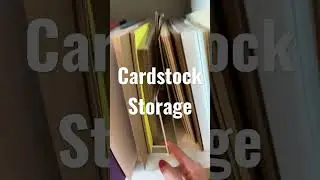 Storage Idea for Cardstock and Paper Pads