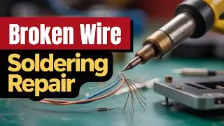 How to repair a broken wire using soldering iron