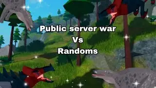 Massive 3v10 public server war Roblox dinosaur simulator ( Giveaway announcement )