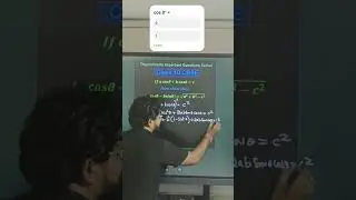 If a sin&theta; + b cos&theta; = c, then prove a cos&theta; - b sin&theta; = &radic;(a2 + b2 - c2) | Trigonometry class 10 #shorts