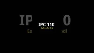 IPC SECTION 110 #ipc #law #criminal #knowledge #civil #lawyer #study #reel #hindi #crpc