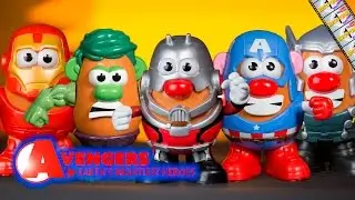 Mr Potato Head Avengers Ant Man, Hulk, Captain America, Iron Man and Thor Collection Toy Video