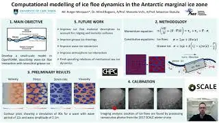 Computational modelling of ice flow dynamics in the Antarctica marginal ice zone
