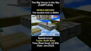 CARPETLESS WORLD RECORD - THE HARDEST TRICK IN SM64
