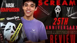 SCREAM 25TH Movie Anniversary Collectors Set Ghostface Mask Review