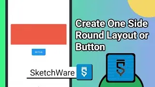 How To Round Layouts & Buttons Particular Corner In SketchWare Hindi