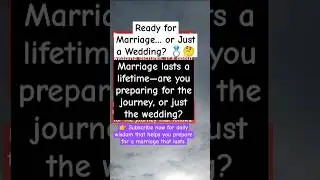 How To Prepare for Marriage | #MarriagePreparation