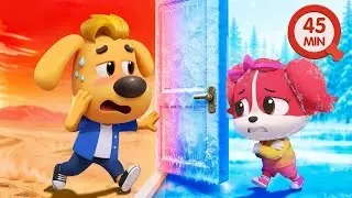 Hot VS Cold Challenge | Good Habits for Kids | Fun Story | Kids Cartoon | Sheriff Labrador