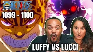 LUFFY vs LUCCI REACTION | One Piece Episode 1099-1100 First Time Watching