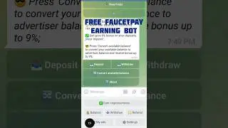 😱 New Faucetpay Payment Telegram Bot #games #airdrop #faucetpay #crypto