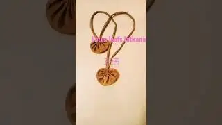 how to Lotus flower leaf latkan - कमल के फूल के पत्ते का लटकन Easylotuslatkan #vbeautyartandideas
