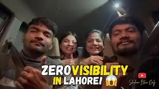 Late Night Long Drive in Lahore | Extreme Fog & Cold Weather 🌫️❄️