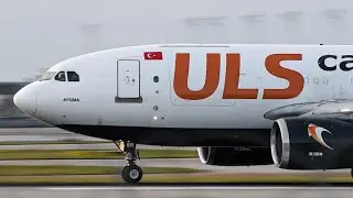 ULS Airlines Cargo Epic Takeoff from Munich Airport (MUC) in the evening - Loud Engine Roar!!!🔊🔥