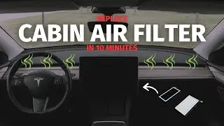 Tesla Model 3/Y Cabin HEPA Air Filter | Get rid of the vinegar-like smell! (by Tesloid)