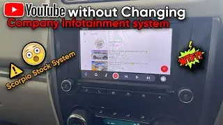 Playing YouTube on Scorpio Stock infotainment system 😮 🤩