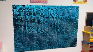 COKAOBE Blue Shimmer Wall Backdrop Amazon Review