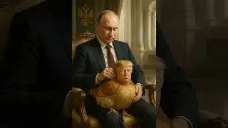 Fowl Play in the Kremlin  #funny #shorts #trump #putin #chicken