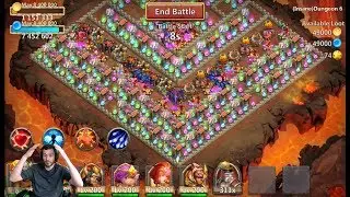 How To 3 Flame INSANE Dungeon 6-1 Castle Clash