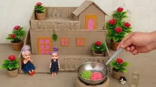 Mini House Cooking | Realistic Doll Setup & Clay Chulha Food | Aesthetic Tiny Village 