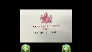 OFFICIAL LETTER FROM THE LADY IN WAITING AT BUCKINGHAM PALACE