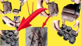 Rewind Angle Grinder Armature ! How To Rewind The Mini Angle Grinder👍