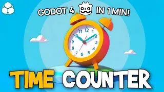 Make a Time Counter in Godot 4 in One Minute
