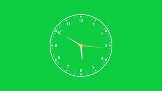 12 Hours Analog Clock in 12 Minutes | Fast Time Lapse Animation