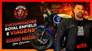 Royal Enfield Shotgun 650 Cafe Racer e as Viagens de Moto de Ricardo Macedo | CUSTOM CAST | Ep 04